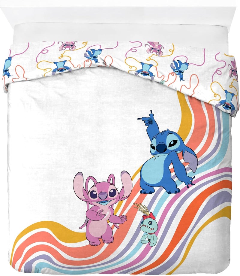 Jay Franco Disney Lilo & Stitch 100% Cotton Double Duvet Cover Set - Includes 50 x 70cm Pillowcase - Image 2
