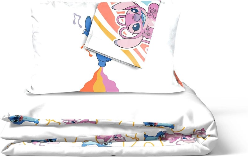 Jay Franco Disney Lilo & Stitch 100% Cotton Double Duvet Cover Set - Includes 50 x 70cm Pillowcase - Image 4