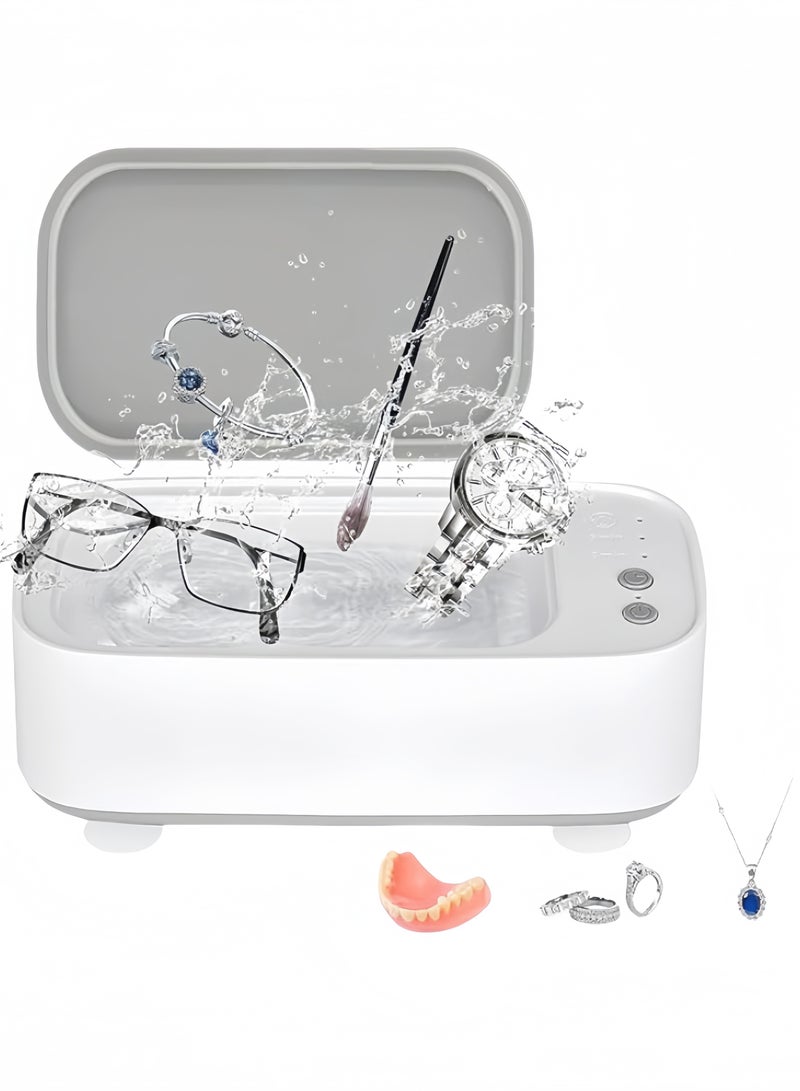 Hiras Intelligent Ultrasonic Cleaner Portable Eyeglasses Cleaning Device Rechargeable Cleaner for Jewelry, Watch Strap, Rings, Eyeglasses - Image 1
