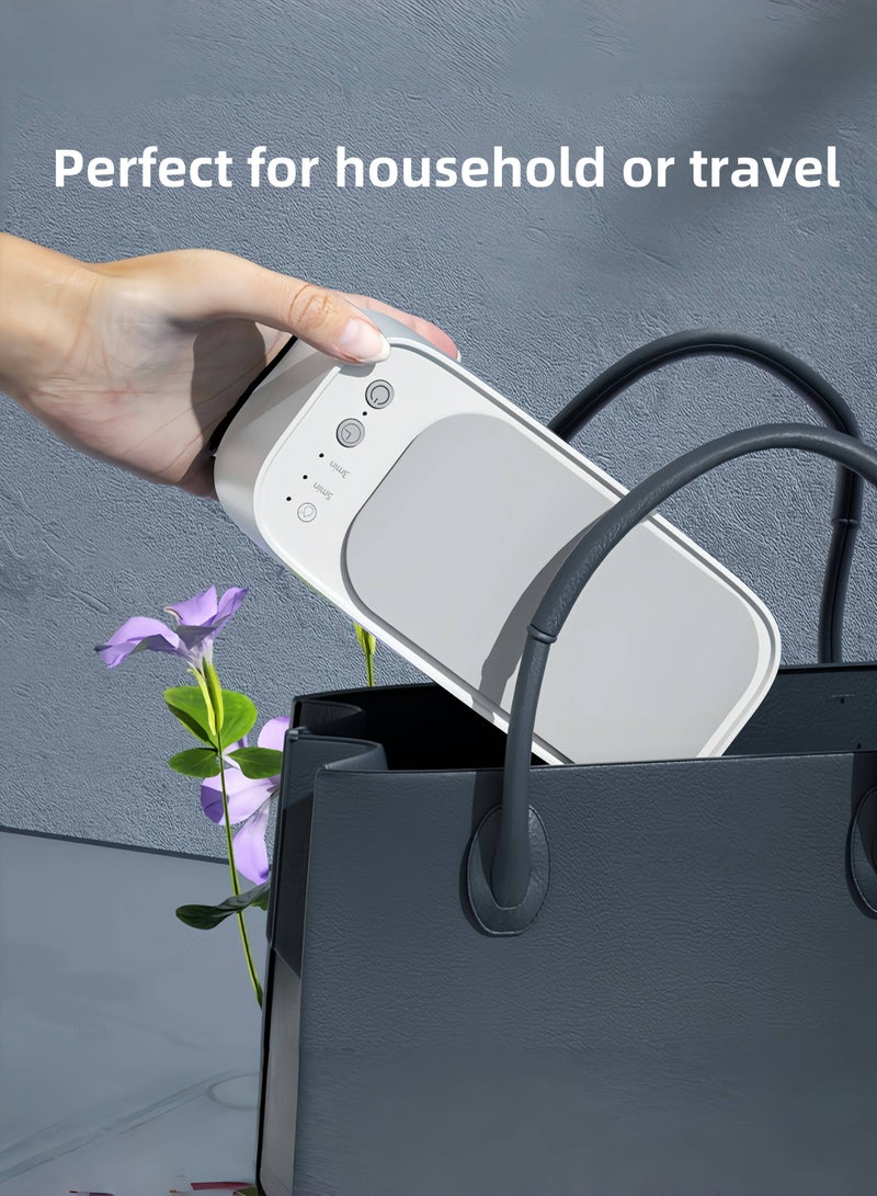 Hiras Intelligent Ultrasonic Cleaner Portable Eyeglasses Cleaning Device Rechargeable Cleaner for Jewelry, Watch Strap, Rings, Eyeglasses - Image 3