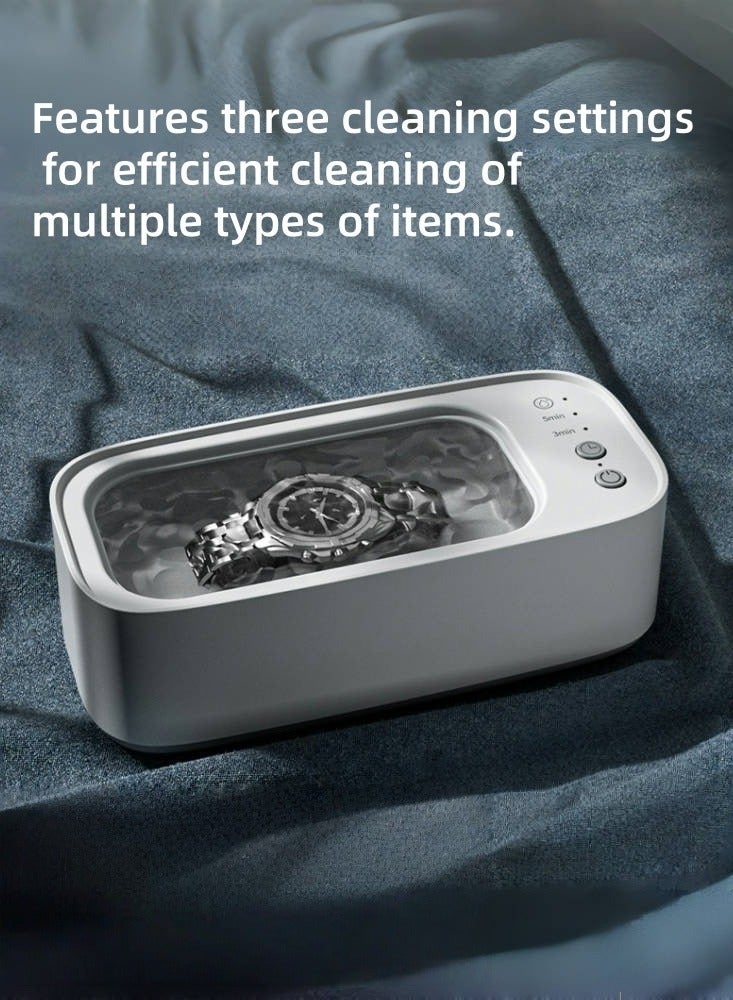 TAYYIB NOOR Intelligent Ultrasonic Cleaner Portable Eyeglasses Cleaning Device Rechargeable Cleaner for Jewelry, Watch Strap, Rings, Eyeglasses - Image 2