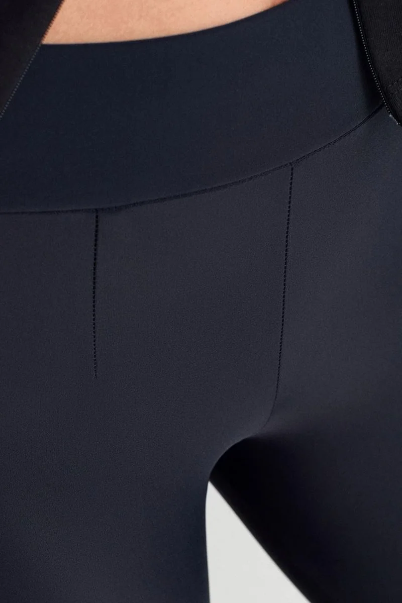 Dilvin Navy Blue DILVIN High-Waist Skinny Leggings With Zip Detail for Women | Best Price UAE