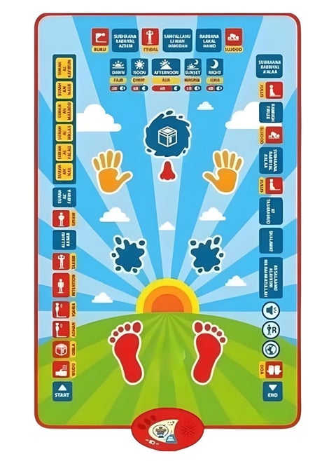 Rugs to teach prayer to childrenEducational prayer rug for children (10 languages), smart rug for children, Islamic gift.