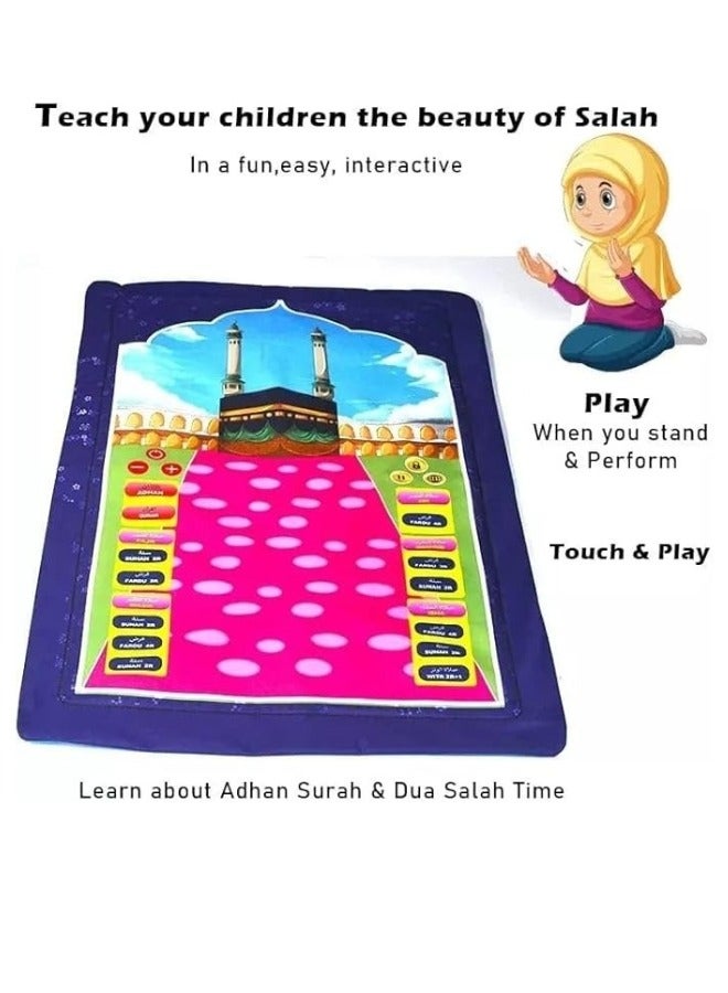 بريمو بلس سجادة صلاة تعليمية للاطفال (10 لغات)، سجادة ذكية للاطفال هدية اسلامية. - Image 4