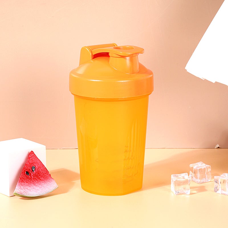 كوب شاكر رياضي كوب ماء محمول مزيج شاكر لحليب البروتين والبدائل الغذائية كوب مزيج بพลاستيك سعة 400 مل لللياقة البدنية (أخضر، 400 مل) - Image 3