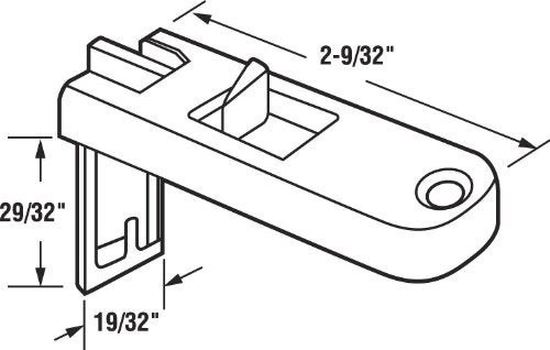 Prime-Line F 2788 Window Tilt Latch, White Plastic (1 Set) - Image 2