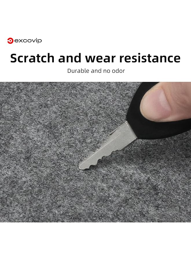 excovip Extended Large Felt Desk Pad Xxl Computer Mat For Desk 90X45Cm Non Slip Desk Mat For Keyboard And Mouse Desk Writing Mat For Office Home Dark Gray - Image 2