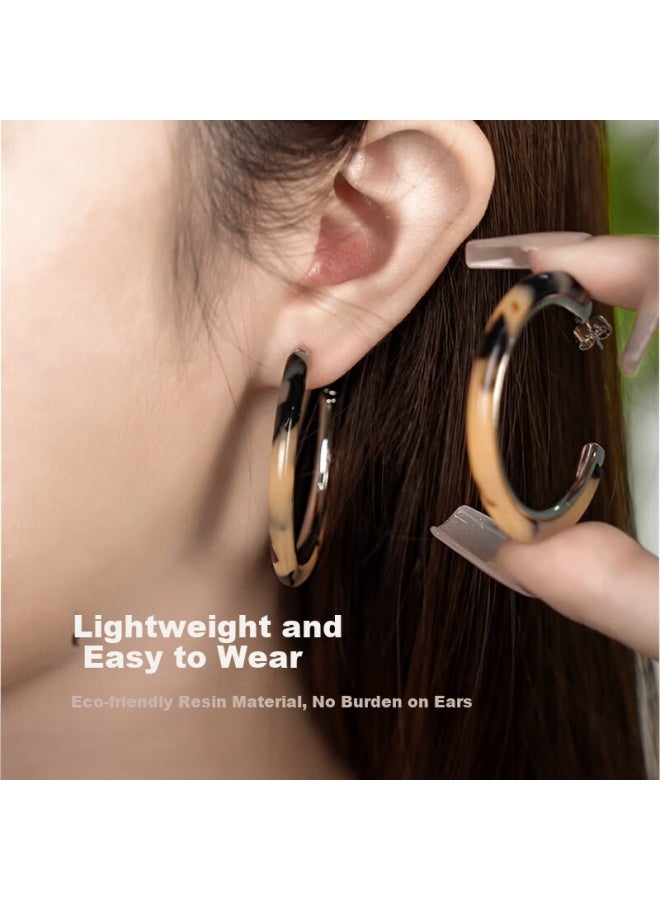 Agatha French Tortoiseshell Earrings For Women, New Year Gift For Girlfriend Or Best Friend, Elegant Earrings - Image 1