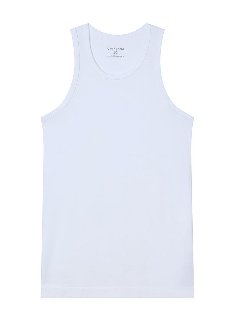 GIORDANO Men's Slim Fit Cotton Rib Tank Top (3-Pack) - Image 2