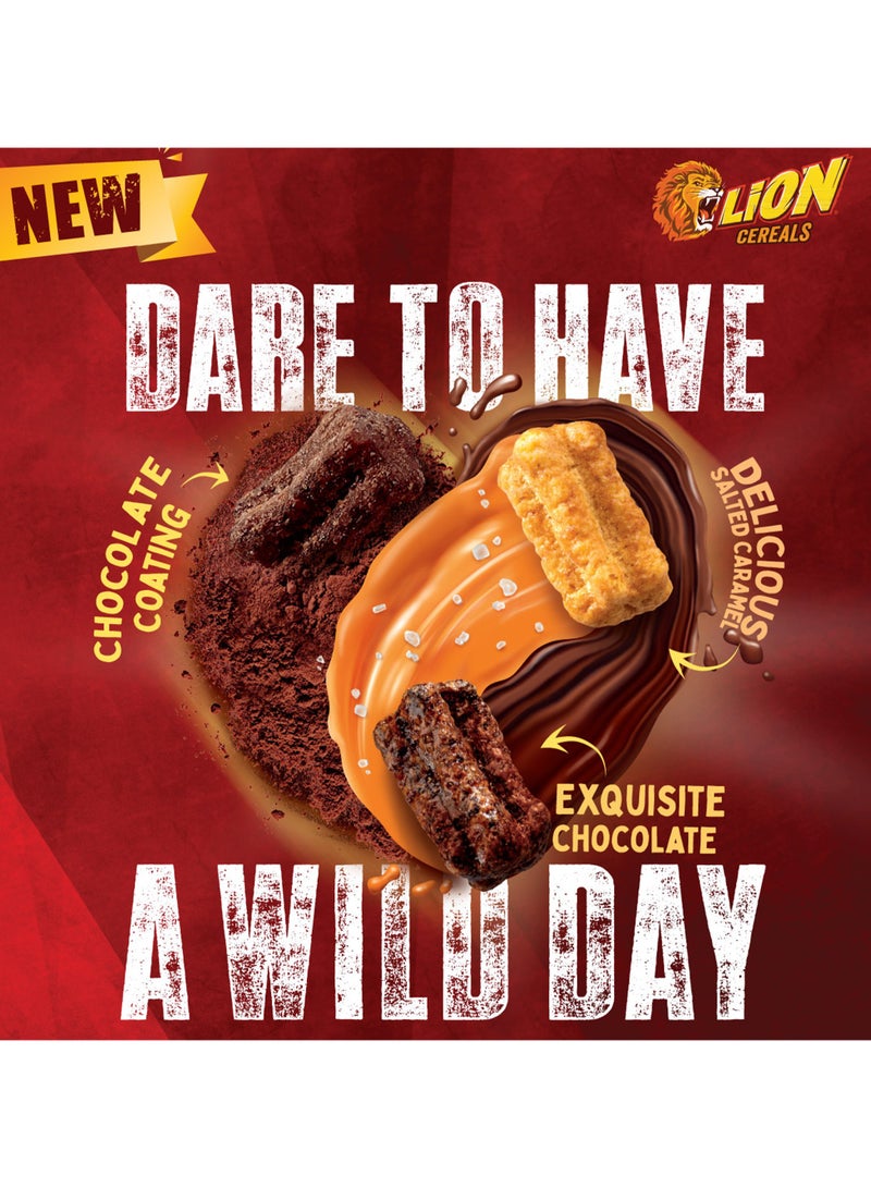 Lion Triple Crunchy Salted Caramel Milk Chocolate Coating Breakfast Cereal 300g  - Image 4