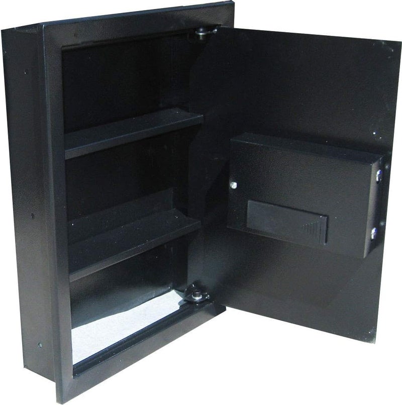 ABLE Digital Electronic Flat Recessed Wall Hidden Safe Security Box Jewelry Gun Cash (Black) - Image 3