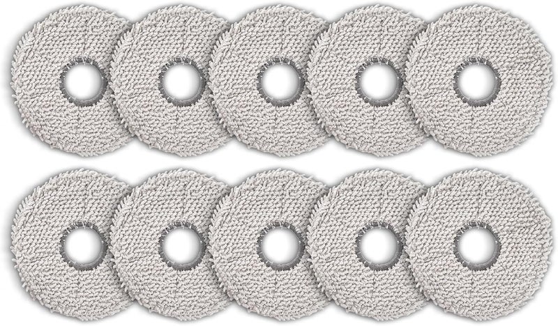 FILTERIST (10 Pack) Mop Pads for ECOVACS DEEBOT T30 Pro Max/ T30 Pro Omni/ T30S/ T30S Combo/ X5 Pro Omni/ X2 Omni/ X2 Pro/ T20 Omni/ X1 Omni/ X1 PRO Omni/ X1 Plus/ T10 Omni/ T10 Turbo/Yeedi M12 Pro+/ X1 Turbo - Image 1