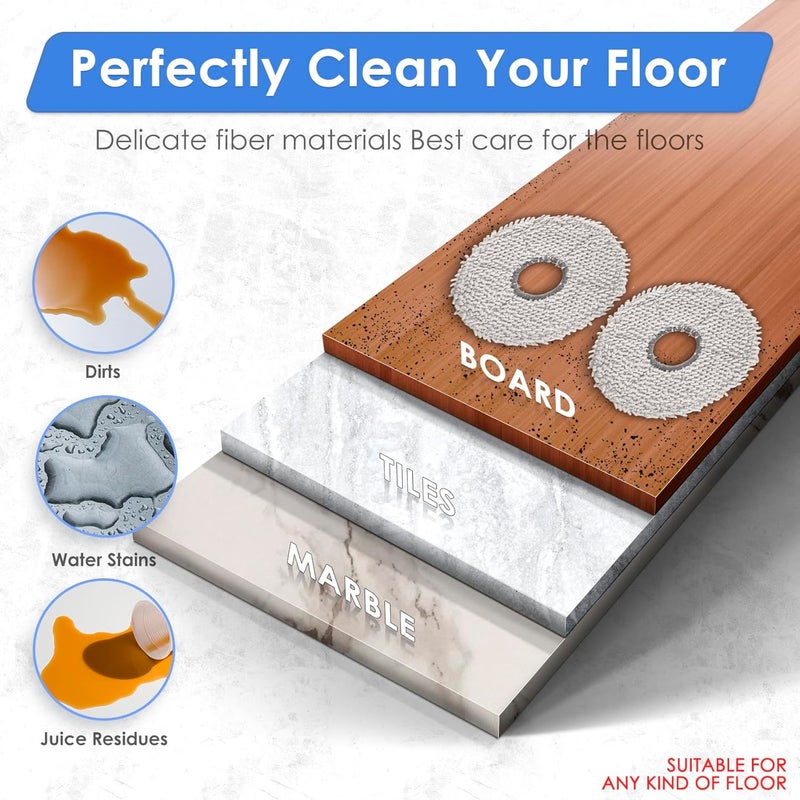 FILTERIST (10 Pack) Mop Pads for ECOVACS DEEBOT T30 Pro Max/ T30 Pro Omni/ T30S/ T30S Combo/ X5 Pro Omni/ X2 Omni/ X2 Pro/ T20 Omni/ X1 Omni/ X1 PRO Omni/ X1 Plus/ T10 Omni/ T10 Turbo/Yeedi M12 Pro+/ X1 Turbo - Image 4
