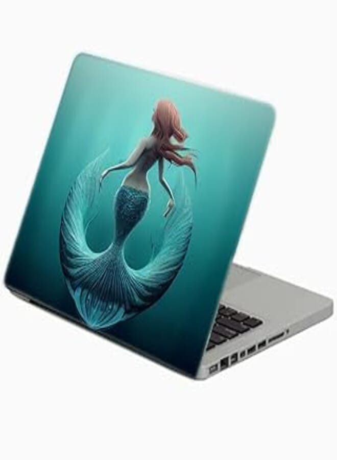 TAT Stains Liquid Texture Printed Laptop Sticker Multicolour-15.6 inch-2837