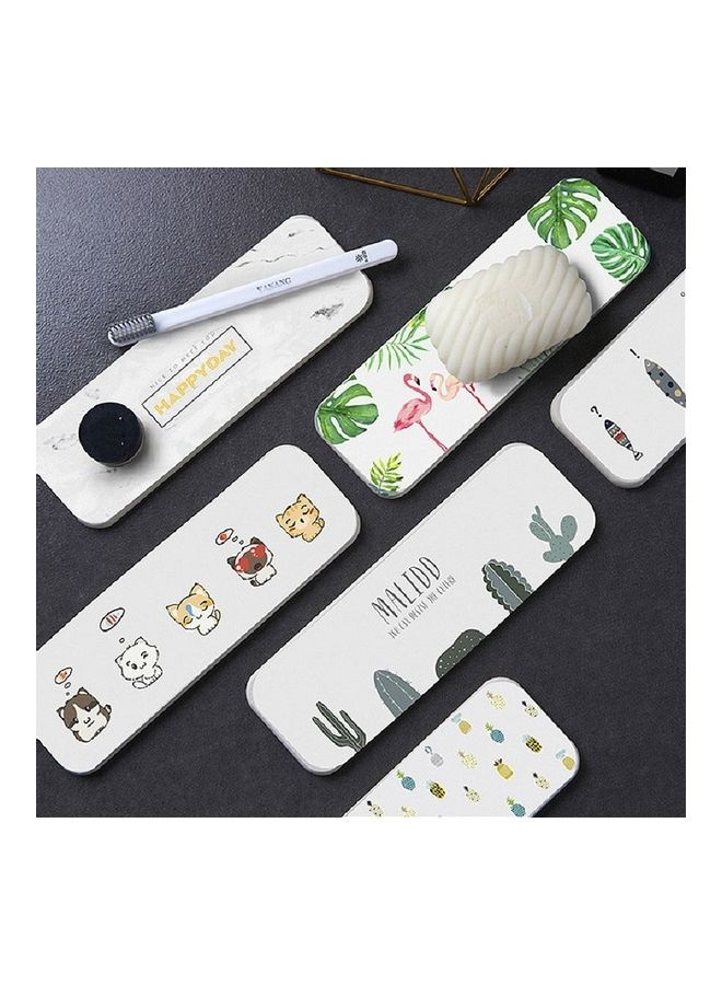 NIBEMINENT 2 PCS Washstand Diatom Mud Soap Pad (Leaf) Multicolour 25 x 5 10centimeter - Image 5