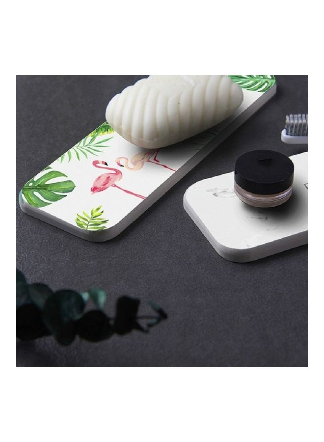 NIBEMINENT 2 PCS Washstand Diatom Mud Soap Pad (Leaf) Multicolour 25 x 5 10centimeter - Image 2