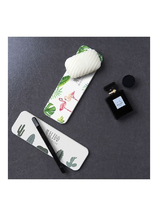 NIBEMINENT 2 PCS Washstand Diatom Mud Soap Pad (Leaf) Multicolour 25 x 5 10centimeter - Image 4