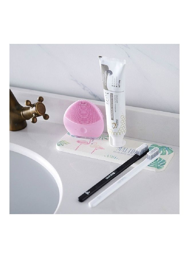 NIBEMINENT 2 PCS Washstand Diatom Mud Soap Pad (Leaf) Multicolour 25 x 5 10centimeter - Image 3