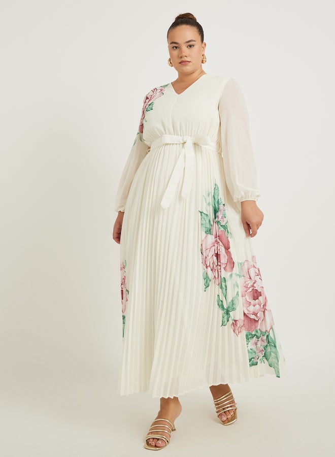 Styli Floral Print Maxi Dress  - Image 2