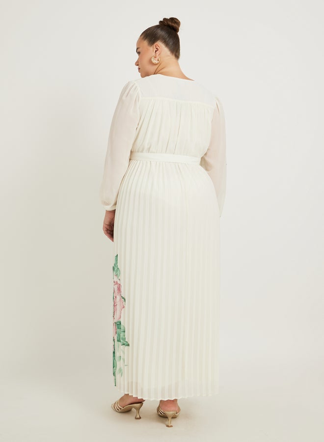 Styli Floral Print Maxi Dress  - Image 5