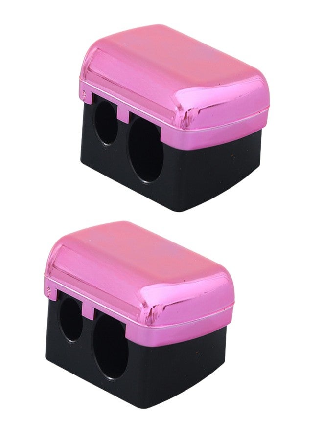 Ear Lobe & Accessories [Ear Lobe & Accessories] Eyebrow Pencil/Lip Liner Sharpener | (2-in-1) for Jumbo & Regular Pencil Sharpener (Color May Vary) - Pack of 2 - Image 1