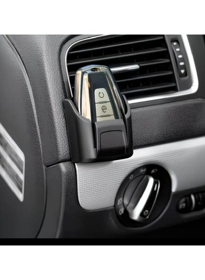 LDQ Key Storage Box, Multifunctional Car Center Console Organizer & Remote Control Holder – Universal Fit Vehicle Storage Stand, Space-Saving Durable Plastic Organizer - Image 1