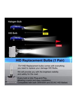 TBS DESIGN TBS DESIGN D3S HID Xenon Bulbs High Brightness 35W 6000K Cool White Car Bulb  - Image 4
