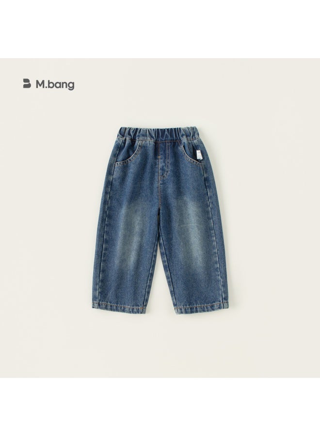 Youbao Children's Clothing Spring Jeans 2026 New Style Boys' Pants For Young Children Fashionable Versatile Casual Long Pants