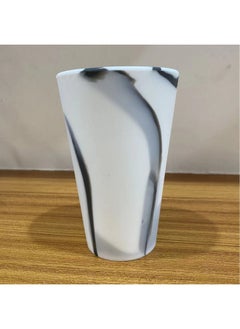 Generic 16oz Silicone Cup Outdoor Travel Portable Customizable Water Cup Drop-resistant Beverage Cup Mixed Color Wholesale-Color:White And Black Mixed Color-Capacity:280ml  - Image 1