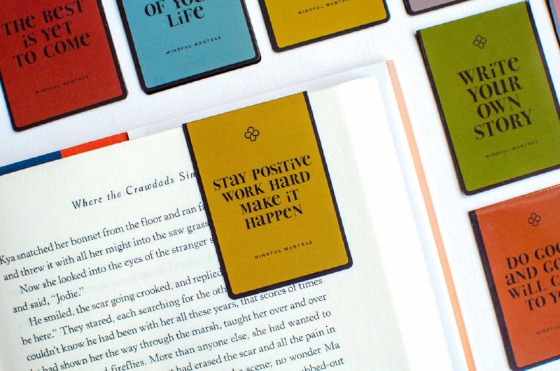 Fun-N-Nuf Motivate, Inspire, Empower Magnetic Bookmarks - Quote Mantra B - Set of 12 Inspirational Bookmarks for All Ages, Men, Women, Teens Girls Students. Perfect Gifts for Friends, Coworkers & Incentives! - Image 2