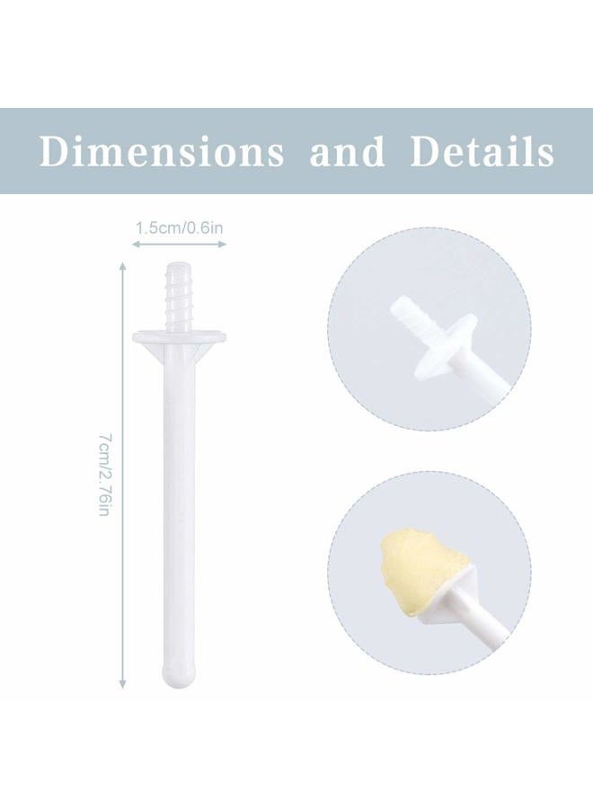 Rolybag 60 Pieces Plastic Wax Applicator Wands with Disposable Spatulas for Nose Hair Removal and Nostril Cleaning - Image 2