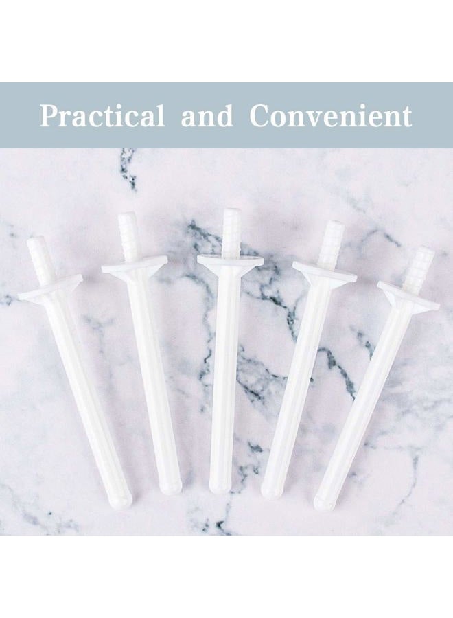 Rolybag 60 Pieces Plastic Wax Applicator Wands with Disposable Spatulas for Nose Hair Removal and Nostril Cleaning - Image 5