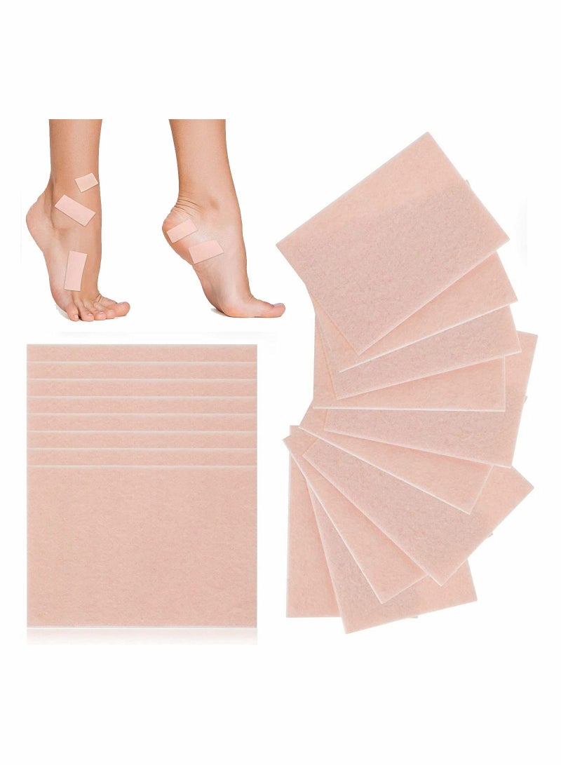 SYOSI 35 Sheets Moleskin Tape Adhesive Pads Shoe Padding Blister Prevention Flannel Pads Foot Heels Protection for Boots Hiking Reduce Friction Pain  - Image 1