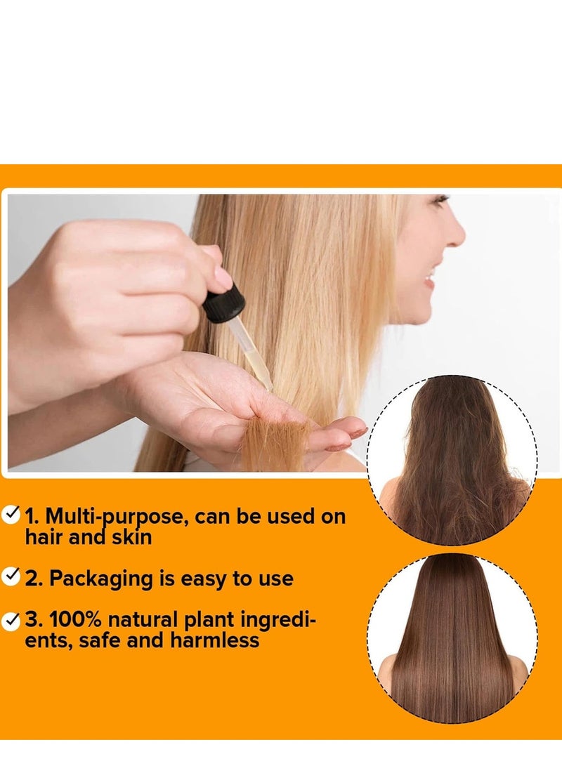 RUBRIEL Organic Pumpkin Seed Oil, 100% Pure Cold Pressed Pumpkin Seed Oil for Hair Growth, Repairs Hair Follicles, Stronger Hair, Nourishes Scalp, Hair Growth Oil for Women & Men 60ML - Image 5