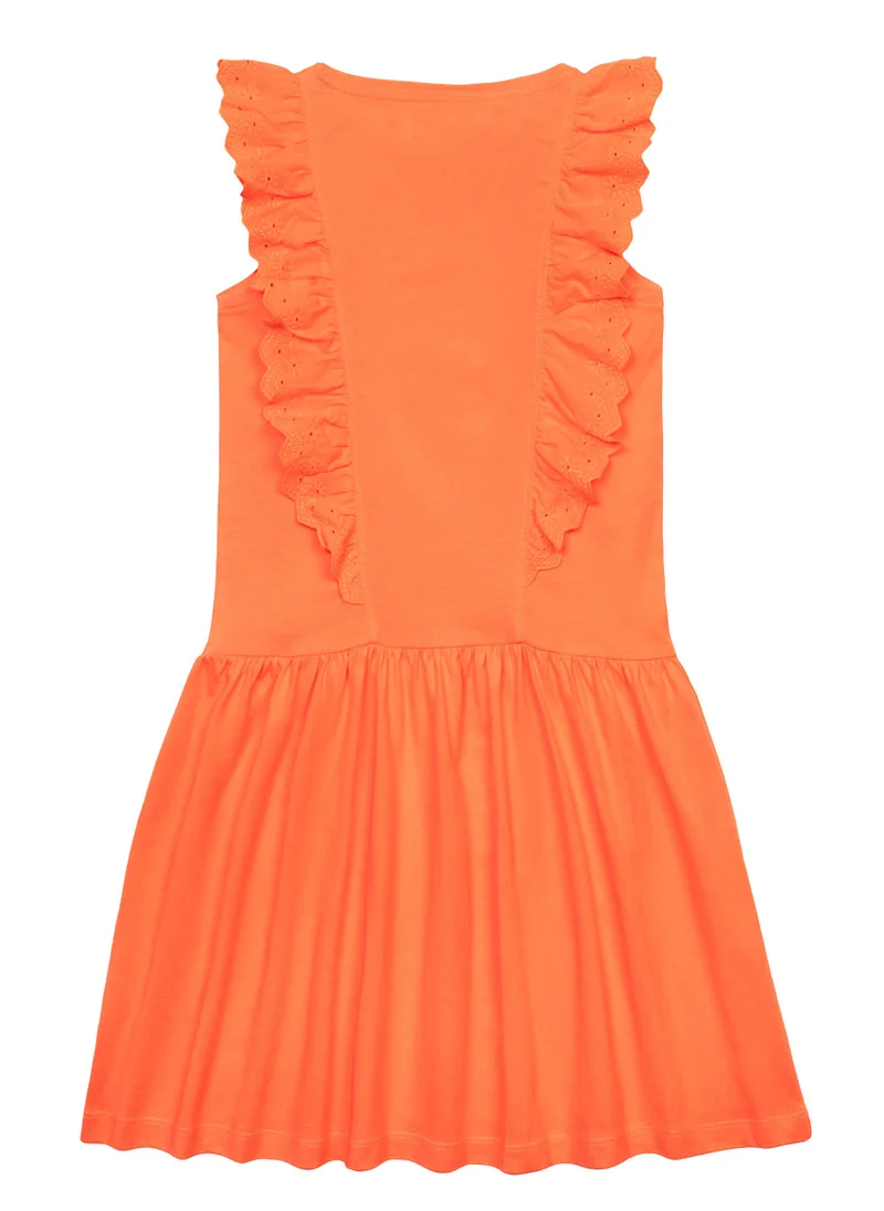 MINOTI Kids Girls Cotton Frilled Dress