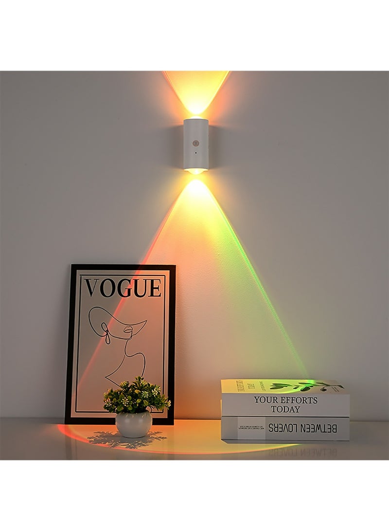 YOUGE LED Wireless Wall Sconce with Remote, Wall Lighting,16 Colors Changing, Motion Sensor Light Indoor, Dimmable, 1500mAh Rechargeable Battery Operated Wall Sconces for Hallway, Stair, Bathroom, Bedroom - Image 2