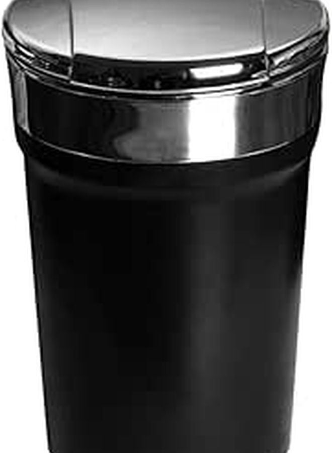 Black Car LED Light Ashtray Smokeless Cup Holder Sealed Ash Tray - Image 1