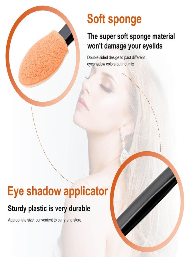 Cakvank 300PCS Disposable Eyeshadow Applicators, Dual Sides Eyeshadow Brushes Applicator, Eye Makeup Sponge Applicators - Image 3