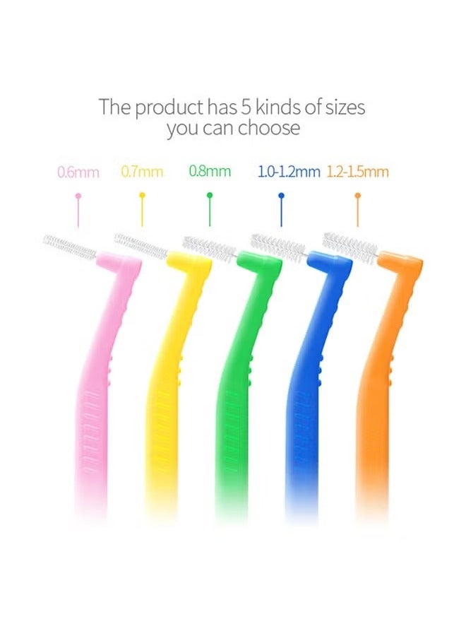 5Pcs Interdental Brush Angle Angled Dental Brush Braces Toothbrush Toothbrush Between Teeth for Teeth Cleaning L-shaped Interdental Brushing Cleaning Interdental Brushing Adult Orthodontic Care - Image 2