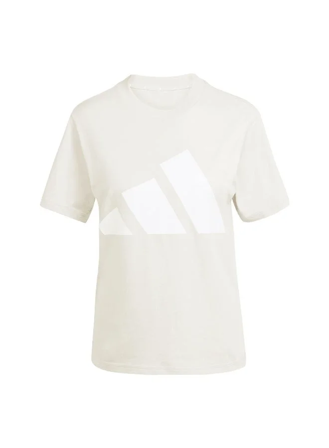 اديداس تيشيرت نسائي قطن بشعار أديداس الكبير