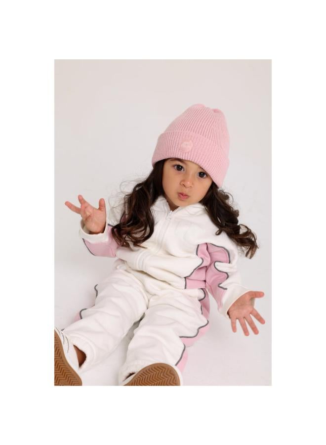 playmore Unisex Baby Cotton Outfit Set – Off-White & Pink - Image 3