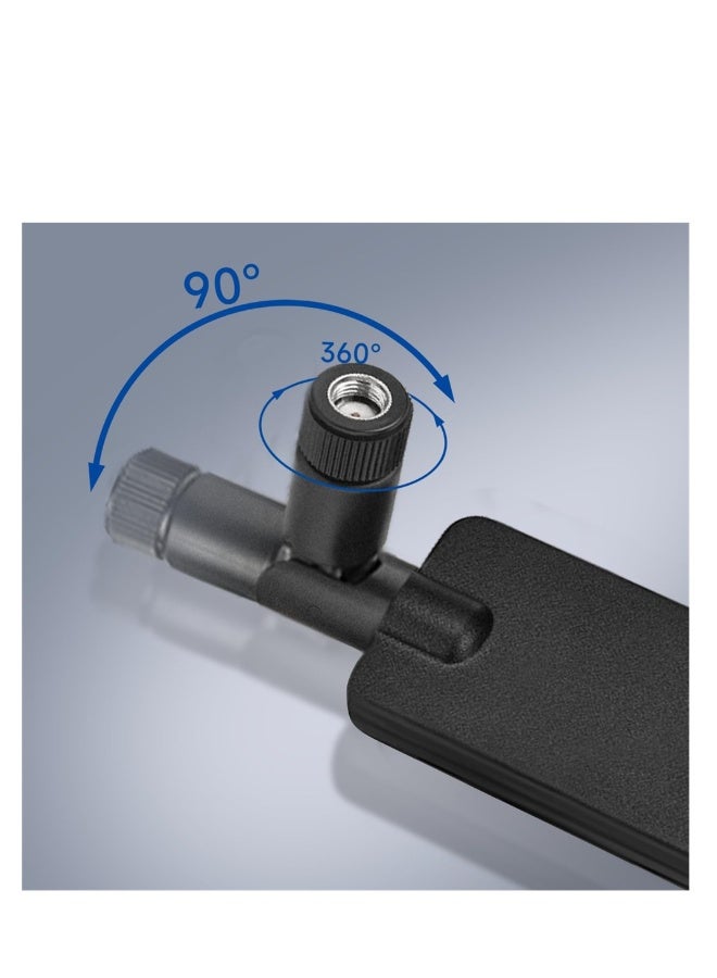 Beauenty Tri-Band WiFi 6E Antenna, 2.4GHz 5GHz 6GHz WiFi Antenna 5dBi MIMO RP-SMA Male Antenna for WiFi Router High-Speed Wireless Connections in Smart Homes and Offices (2-Pack) - Image 3