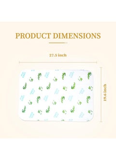 Safe and Sound Safe and Sound Baby Diaper Changing Pad, Waterproof 27.5x19.6 inch Portable Reusable Soft Changing Pad Liners Mat, Leakproof Crib Diaper Pad Unisex for Home Travel, Kid Adult Pet (Bear, 1 Pack)  - Image 2