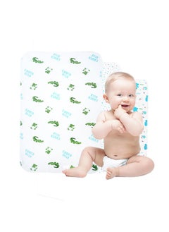 Safe and Sound Safe and Sound Baby Diaper Changing Pad, Waterproof 27.5x19.6 inch Portable Reusable Soft Changing Pad Liners Mat, Leakproof Crib Diaper Pad Unisex for Home Travel, Kid Adult Pet (Bear, 1 Pack)  - Image 1