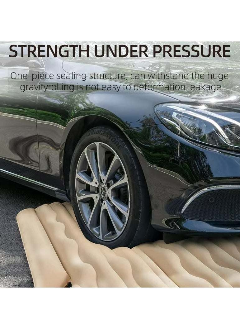 Generic - Portable Inflatable Car Bed Air Bed Outdoors Camping Travel Inflatable Mattress Portable Inflatable Mattress With Pump - Image 1