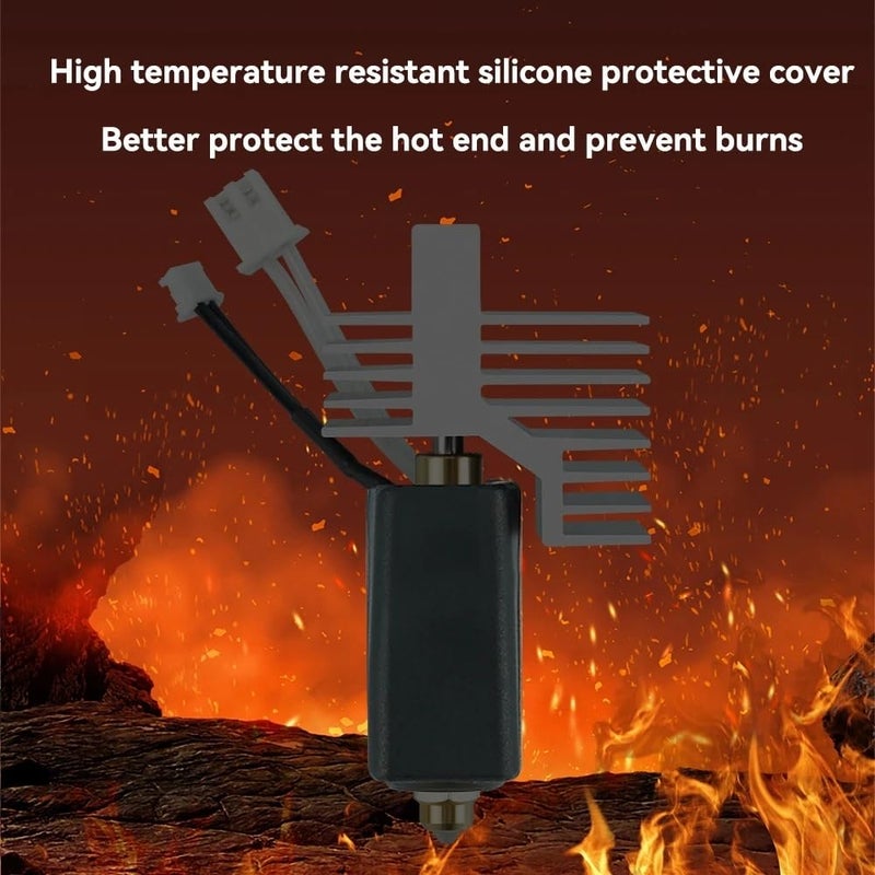 Hotend Kit Hardened Steel Brass Nozzle 0 2 0 4 0 6 0 8mm For Elegoo Centauri Carbon Print Head Extruder Hotend HS 2468 - Image 4