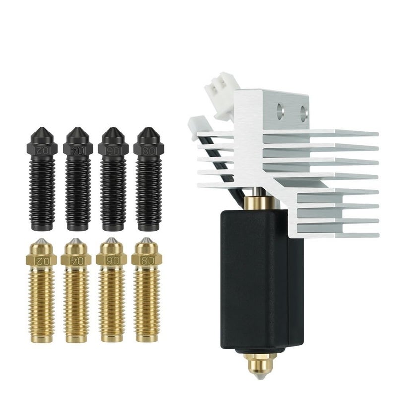 Hotend Kit Hardened Steel Brass Nozzle 0 2 0 4 0 6 0 8mm For Elegoo Centauri Carbon Print Head Extruder Hotend HS 2468 - Image 3