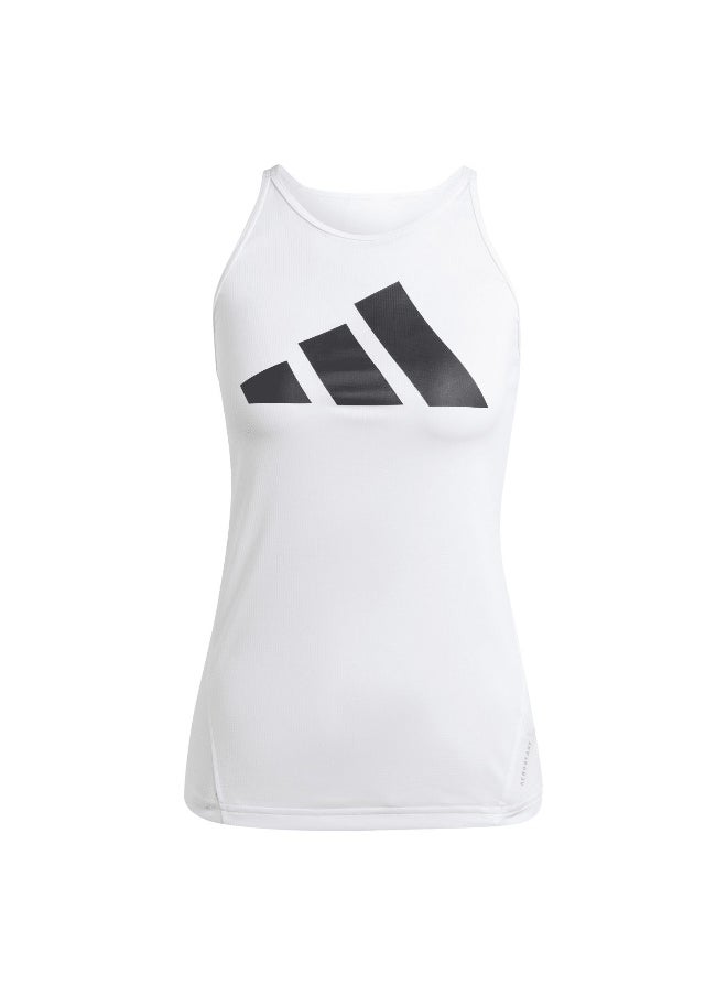 Adidas - adidas Run It Tank White Running Tops 2XS - Image 1