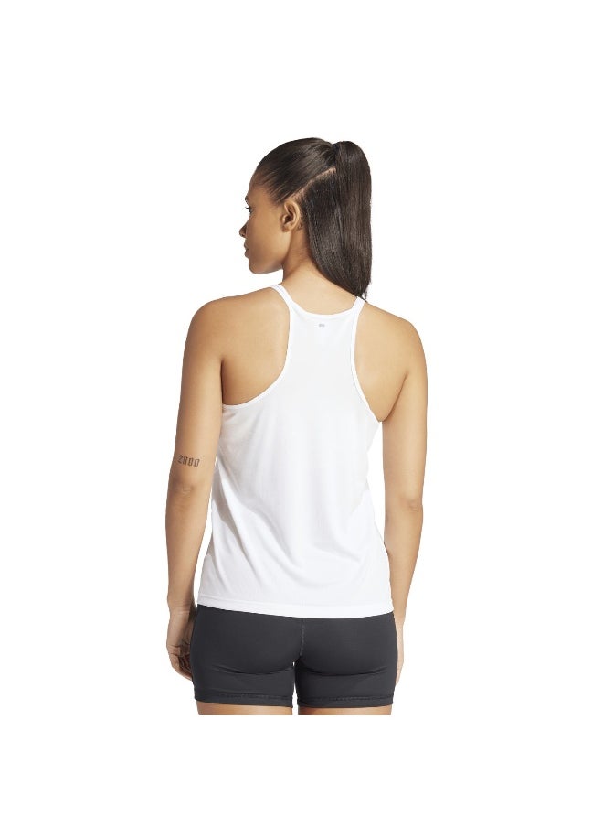 Adidas - adidas Run It Tank White Running Tops 2XS - Image 1