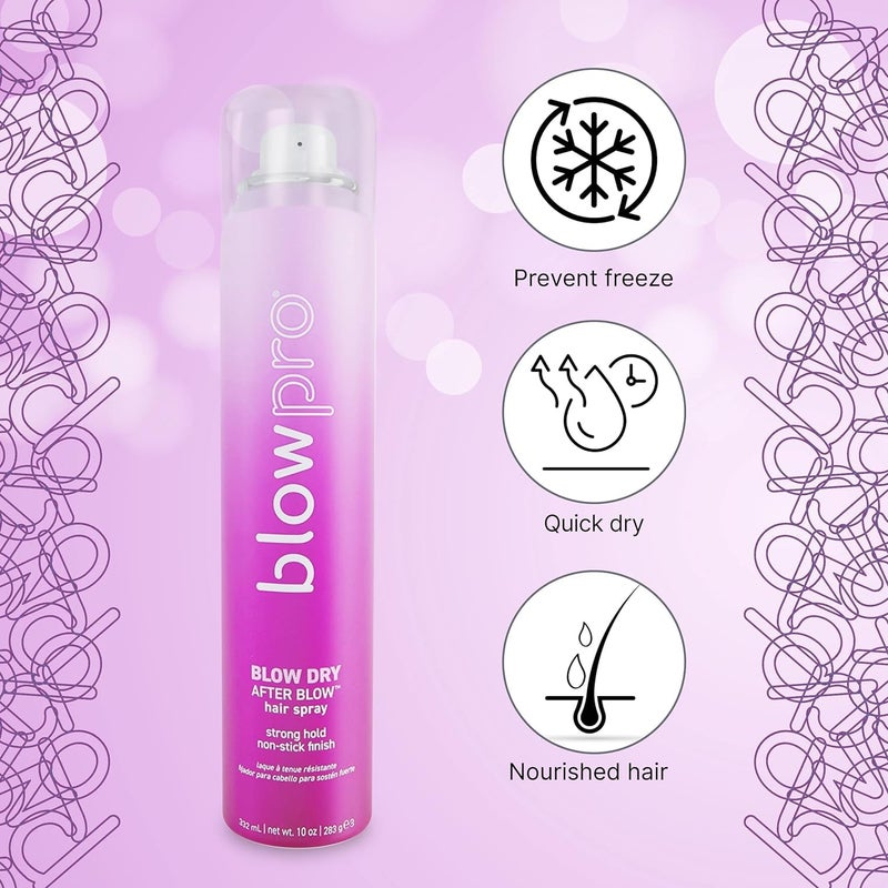 blowpro After Blow Strong Hold Finishing Spray 10oz, Adds Shine, Volume & Frizz Control without Buildup, Soy Protein Helps Strengthen Hair, 100% Keratin Treatment Complaint & Safe for All-Hair Types! - Image 5